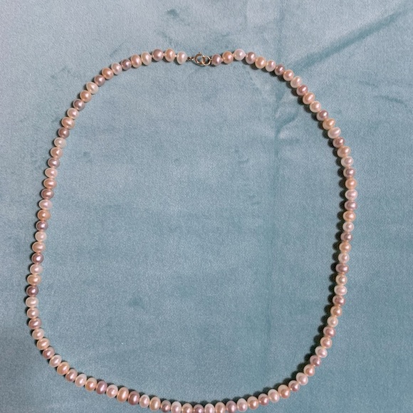 Multi Coloured Pearl Necklace - Picture 1 of 4